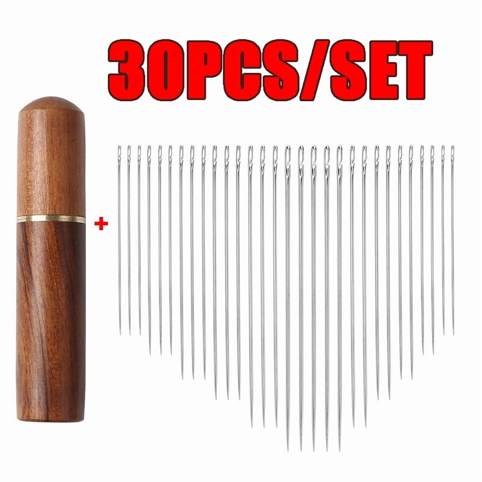 30pcs Blind Sewing Needle Elderly Stainless Steel Quick Automatic Self ...
