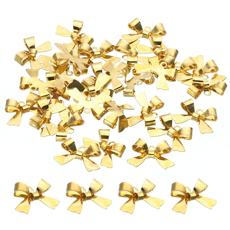 Charms Wholesale Bow Making Supplies 30pcs Bow Charm, Bow Pendants - Main Image