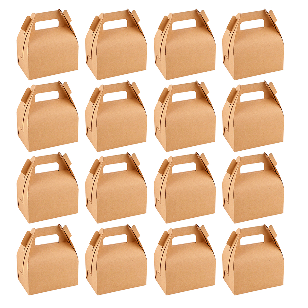 30pcs Cake Packing Boxes Kraft Paper Cake Containers Folding Baking Boxes