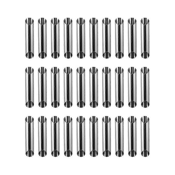 30pcs Cannoli Tubes Forms Set Stainless Steel Non-stick Cream Horn Danish Pastry Molds For Shell Cr