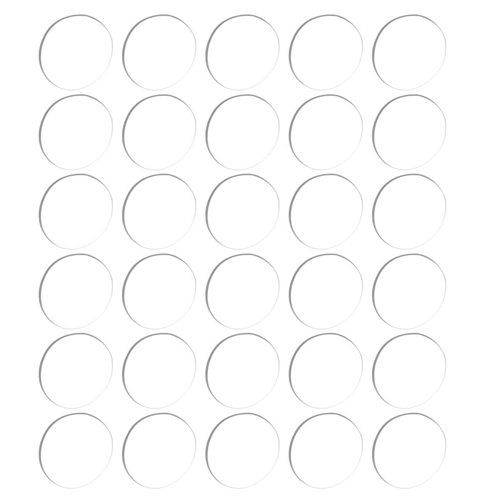 30pcs Clear Adhesive Bumper Pad Circle Non Self Rubber Pads for Glass