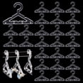 thumbnail image 1 of 30pcs Clothes Hanger Clear Earring Holder Mini Hanger Rack Jewelry Display Dangle Earring Hanging Organizer Acrylic Ear Studs Display Rack for Retail Show Personal Exhibition(Only Hanger), 1 of 9