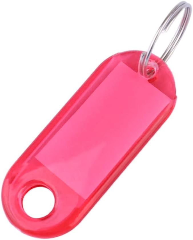 30pcs Colored Labels Plastic Tags Id Labels Tags Plastic Keychain Id
