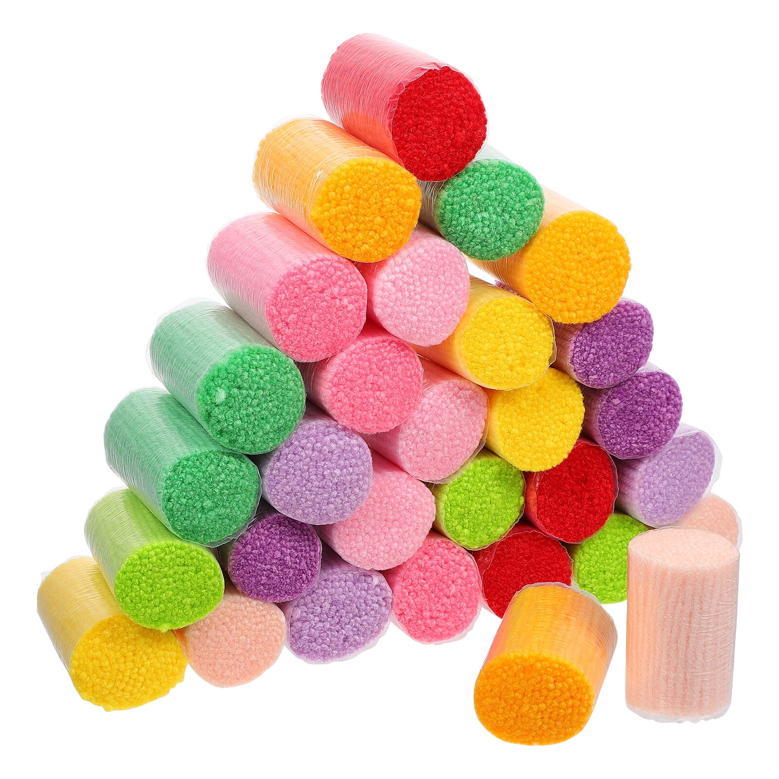 30pcs Colorful Latch Hook Yarn DIY Crochet Latch Hook Yarn for Sewing