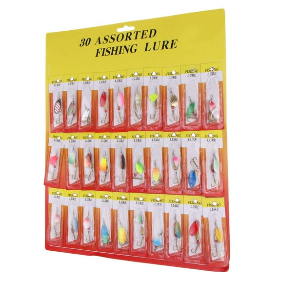 30pcs Copper s Spoons Sequins For Bass Trout Salmon Walleye