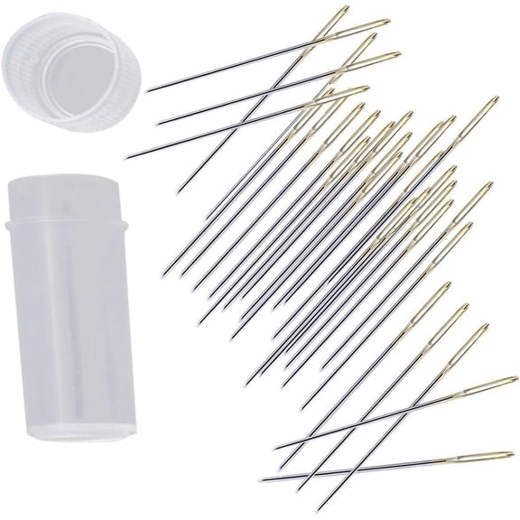 30pcs Cross Stitch Needles Hand-Stitched Embroidery, Embroidery Hand Needles Sewing Needles for Cross Stitching - for Hand Sewing, Hand Sewing Needles(Size 24)