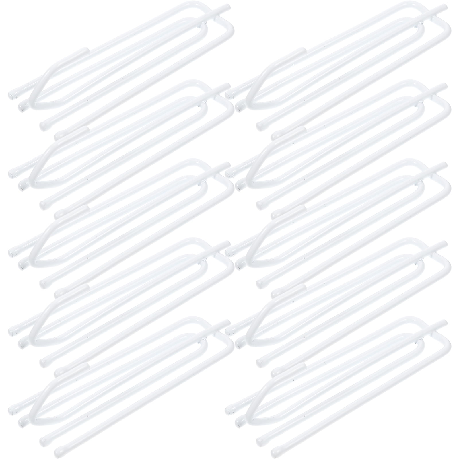 Marcoborthers Curtain Pleating Tape 20 Yards White With 100 Stainless Steel Hooks - British Style Pleat Maker