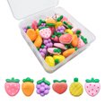 thumbnail image 1 of 30pcs Cute Push Pins for Bulletin Board Decorative Thumb Tacks for Cork Board Fruit and Vegetable Pushpins for Wall Hanging Office and Home Supplies, 1 of 6