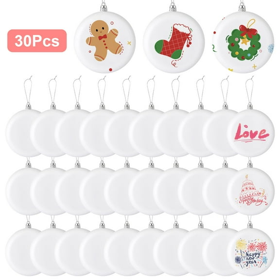 30pcs DIY Christmas Tree Ornaments, EEEkit Xmas Hanging Ornament for Home Office