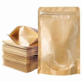 30pcs Eco-Friendly Translucent Kraft Paper Bags with Stylish Yin-Yang Design - Self-Sealing & Stand-Up for Versatile Packaging