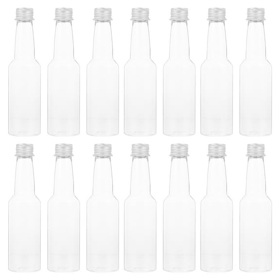 FONDOTIN Reusable Plastic Juice Bottles Spill Proof for Drinks and Milk 30Pcs