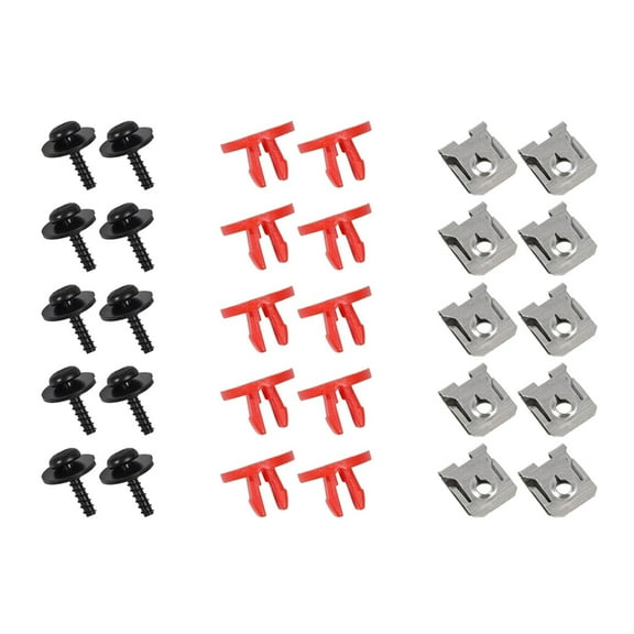 30pcs Engine Under Cover Bolt set Engine Splashes Shield Screw Set for Car