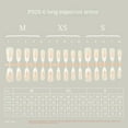 thumbnail image 1 of 30pcs Fashion Multiple Sizes Long Suqare Shape French Style Fake Nails Full Cover Manicure Tool Traceless False Nail Tips F, 1 of 8