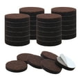 thumbnail image 1 of 30pcs Felt Furniture Pads Round 7/8" Floor Protector for Chair Legs Feet, 1 of 7