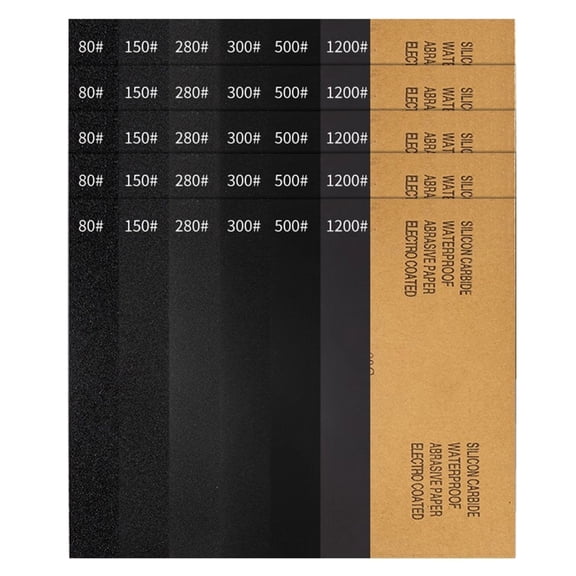 30pcs Fine Grit 60-2000 Silicon Carbide Wet Dry Sandpaper For Metal Wood Stone Jewelry Polishing Metal Sanding Tool