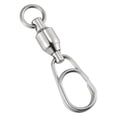 thumbnail image 1 of Dr.Fish 10 Pack Fishing Ball Bearing Barrel Swivels with Oval Split Rings Fishing Swivels Stainless Steel Solid Rings Connector size 5, 1 of 8
