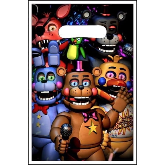 30pcs Five Nights Birthday Party Gift Bags Candy Bags Goody Bags Five Nights Birthday Party Supplies Decorations