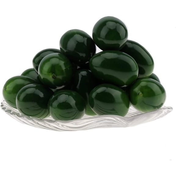 30pcs Foam Mini Fake Olives Decoration Artificial Small Fruit Food Model for House Home Kitchen Table Decor Party Festival Display Photography Props
