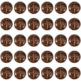 thumbnail image 1 of 30pcs Football Resin Imitation Leather Buttons Brown Resin Buttons with Shank Sew On Shank Buttons Craft, 1 of 7
