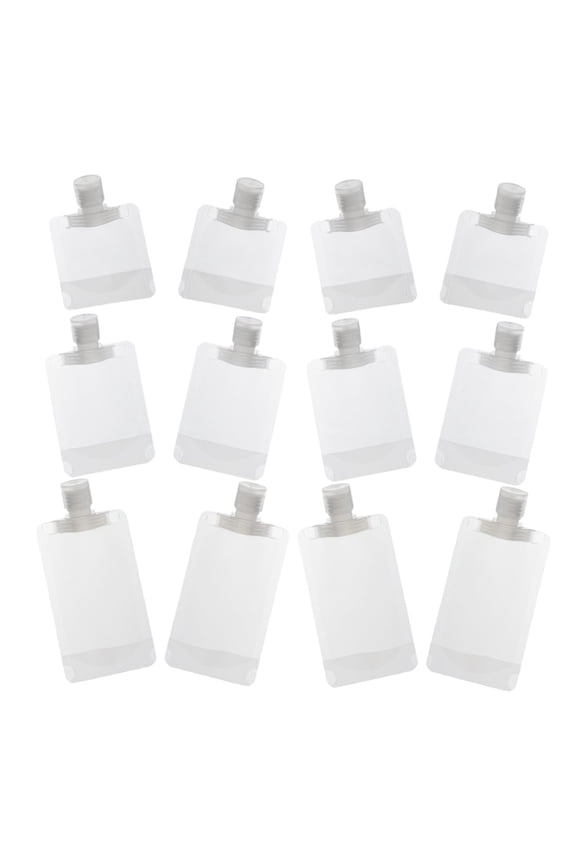30pcs Frosted Travel Pouches for Toiletries Refillable Makeup and Shampoo Containers 30ml/50ml/100ml Portable Accessories Trips Vacations