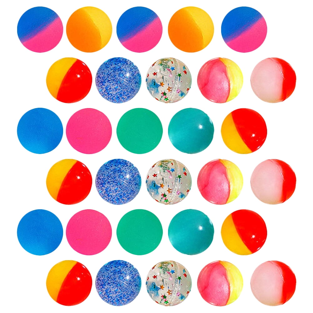 30pcs Funny Bouncy Balls Stress Relief Balls Toys Vending Machine Filler Bouncy Balls