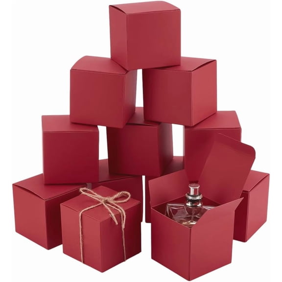 30pcs Gift Boxes 2.7 inch Square Paper Box Foldable Candy Box Small Party Favor Boxes Little Gift Packaging Paper Boxes
