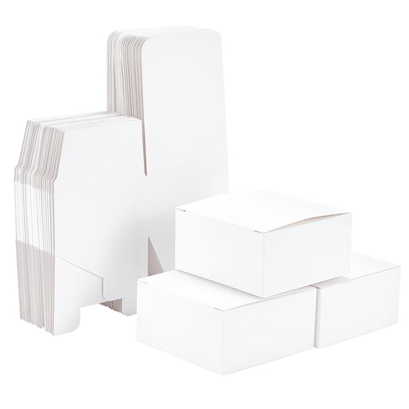 30pcs Gift Wrapping Box White Paper Boxes with Lid Small Paper Present Boxes