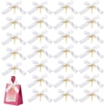 thumbnail image 1 of 30pcs Gold Cross Acrylic with White Bow for Christmas Ornament Gift Tags 3.3x3.5 Inch Gift Wrap, 1 of 4