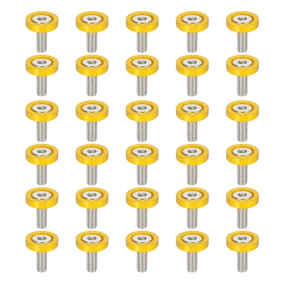 30pcs Gold Tone M6x1.0 Bumper Mudguard Washer Bolts Engine Bay Dress Up Screw Fastener