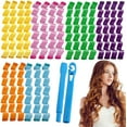 thumbnail image 1 of 30pcs Hair Curlers Spiral Curls Styling Kit Heatless Wave Shape Hair Curlers Spiral Curls No Heat Wave Hair Curlers For Long Hair Magic Hair Rollers with Styling Hooks For DIY Spiral Hair (30cm), 1 of 7