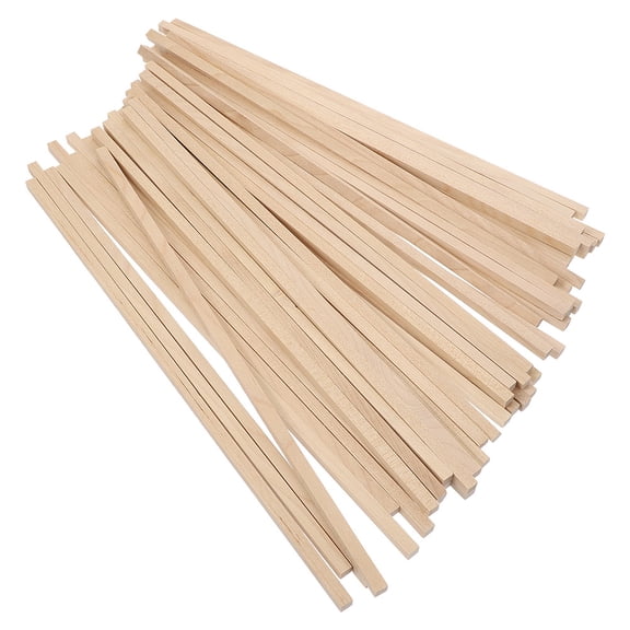 FELTECHELECTR 30pcs wood pieces for crafting Wooden Stick Khaki used in Craft Activities by Artists