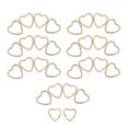 thumbnail image 1 of 30pcs Heart Shape Key Rings Retro Style Key Chain Rings Split Rings, 1 of 6