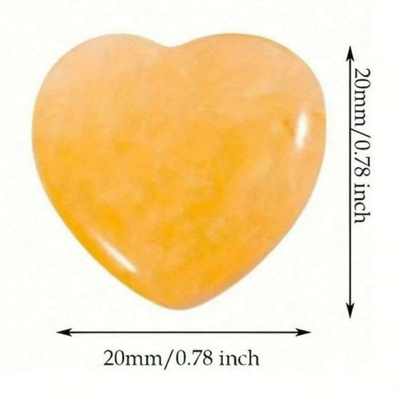 Heart Shaped Worry Stones | Natural Crystals & Rocks for Decor, DIY Crafts, Feng Shui | Colorful Heart Stones for Valentine's Day Gifts