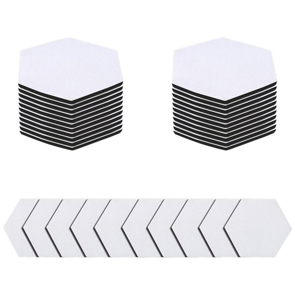 30pcs Hexagon Sublimation Blank Coasters Heat Transfer Cup Coasters Cupholder