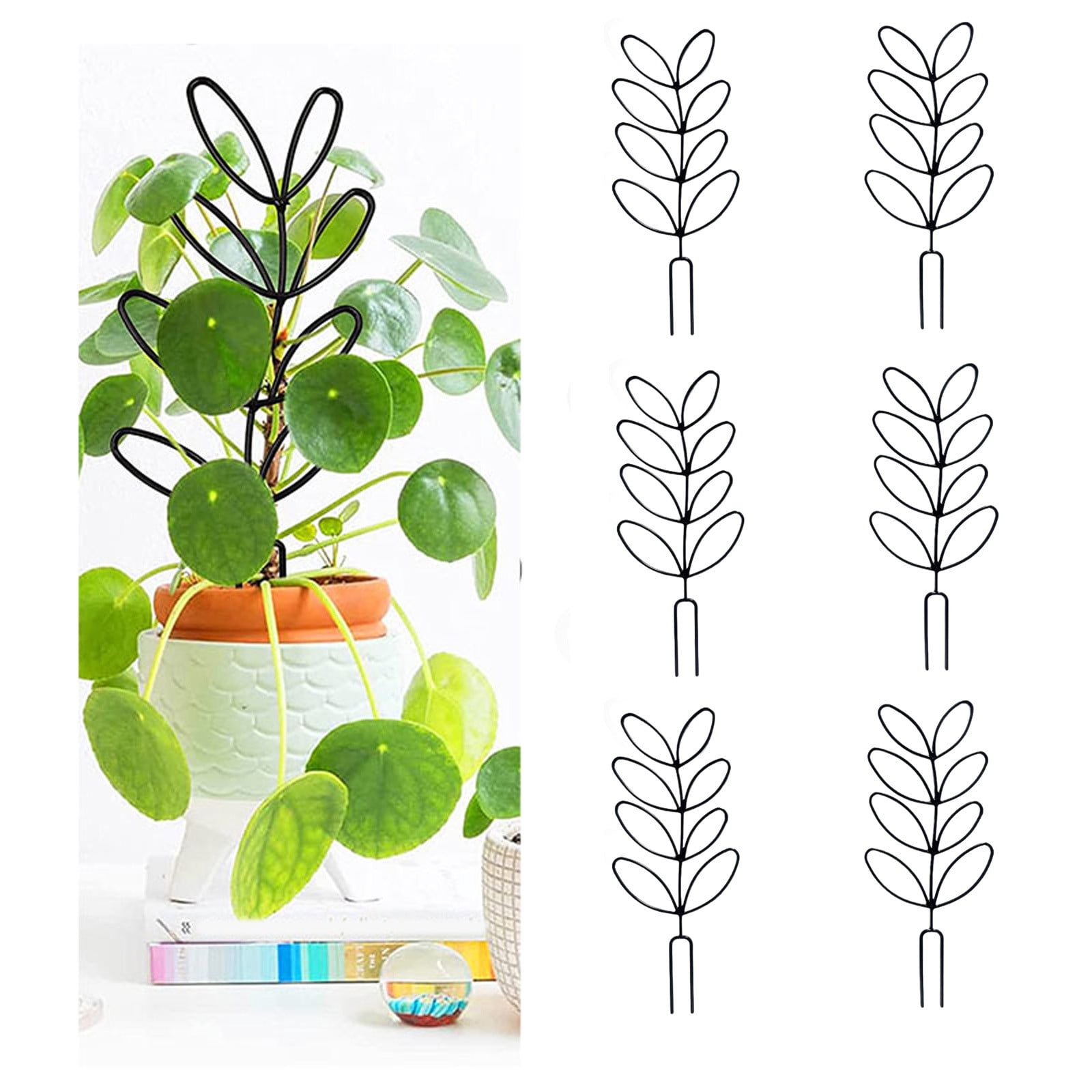 30pcs Indoor Plant Trellis for Climbing Plants, Small Garden Trellis for Potted Plant Support Outdoor, Small Houseplant Metal Wire Trellis for Vine Ivy