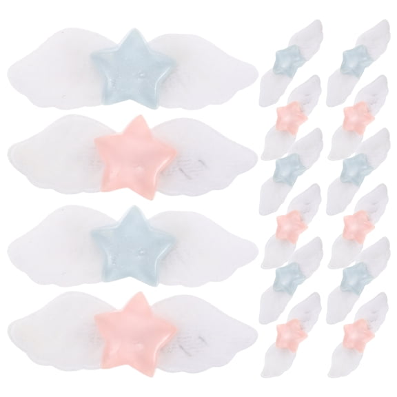 30pcs Kawaii Hair Clips: Wing Hair Clips - Star Barrettes For Women Girls Fancy Decorative Hairpiece - Unique Headpiece For Dance Party Wedding
