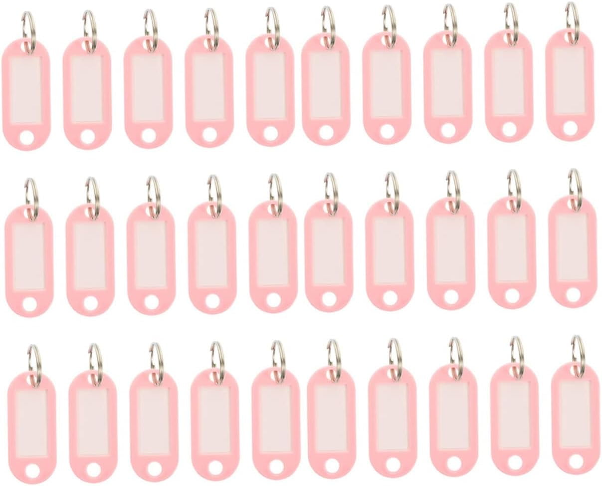 30pcs Key Tag Key Accessories Colored Tabs Car Key Chain Travel