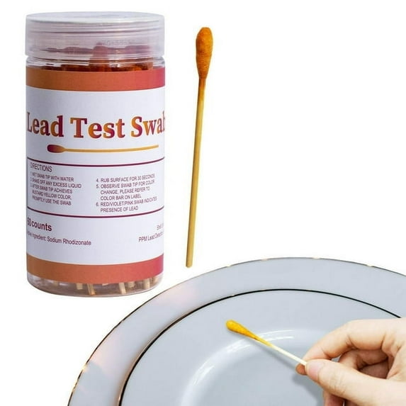 30pcs Lead Paint Test Kit Non-Toxic Test Swabs Ceramics Wood Metal Vinyl and Other Plastics, Home Lead Test Kit, Lead Check Swabs, Lead Testing Strips