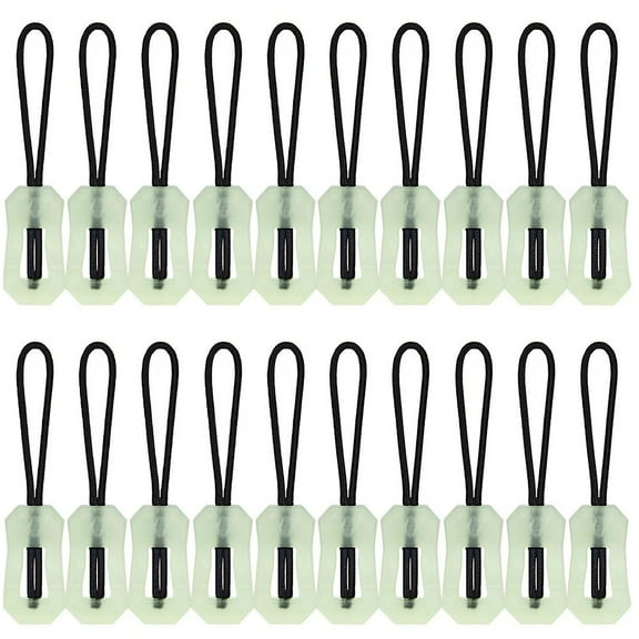30pcs Luminous Zipper Pull Replacement Rope for Backpacks Camping Tent Luggage