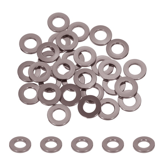 30pcs M8 Flat Washer Aluminum Gasket Anodized Countersunk Washer,Hole Dia 8mm/0.31 Round Washers,(Titanium Gray)