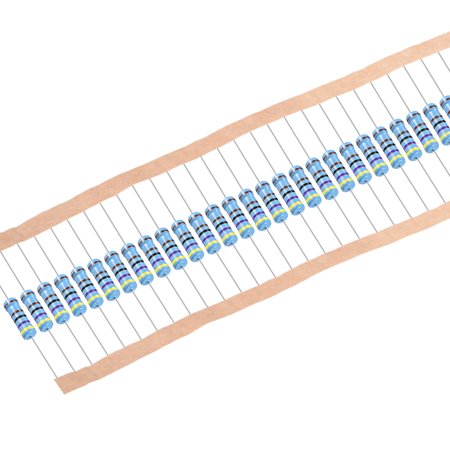 30pcs Metal Film Resistors 4.7K O 2W 1%Tolerances 5 Color Bands