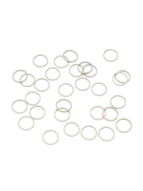 30pcs Metal Open Bezel Pendants Craft DIY Round Hollow Frame for Resin Jewelry Making, Stainless Steel Charms for Necklaces, Earrings, and Bracelet DIY Projects (1.18 inches / 3 cm)