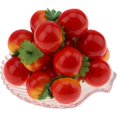 thumbnail image 1 of 30pcs Mini Artificial Red Tomato Fake Realistic Small Faux Veggies Fruits Foam Food for Home Fruit Shop Supermarket Desk Restaurant Decorations Props, 1 of 3