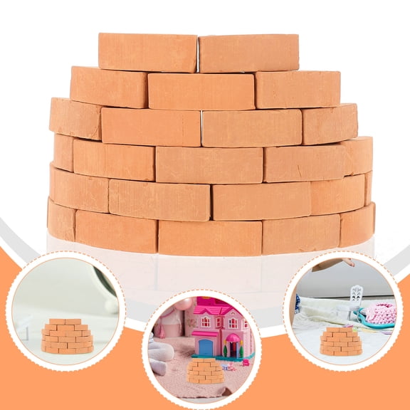 30pcs Miniature Bricks Set for Garden Landscaping, Craft Accessories, Small Building Blocks for Model Making