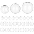 thumbnail image 1 of 30pcs Mini Glass Globe Bottle Globe Hollow Ball Wish Glass Ball Bottle Crystal Glass Dome Cover Blown Glass Beads for DIY Jewelry Pendant Earring Craft Making 20/25/30mm, 1 of 7