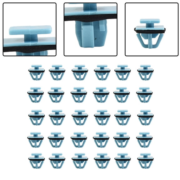 30pcs Molding Clips With Sealer For Hyundai 87756-1F000 Rocker Door Trim Clip