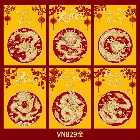 30pcs Money Bag Envelopes New Year Red Packets Year Of Packet Chinese Style Red Envelope Traditional Red Pocket Creative Red Packet Paper Short Red Envelope Bag（Random Style）