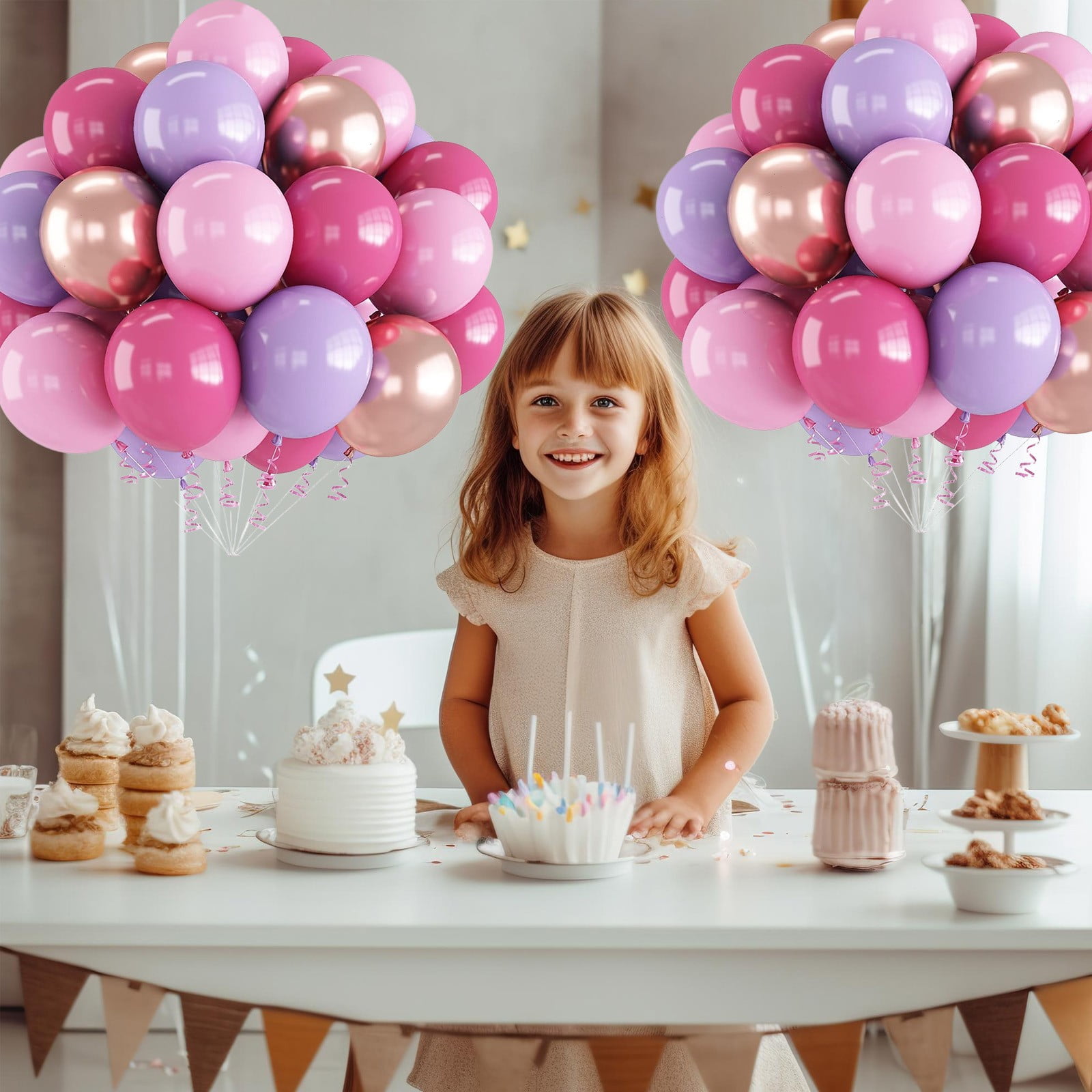 30pcs Multi-color Balloons Set, Birthday Party Decorations, Wedding ...