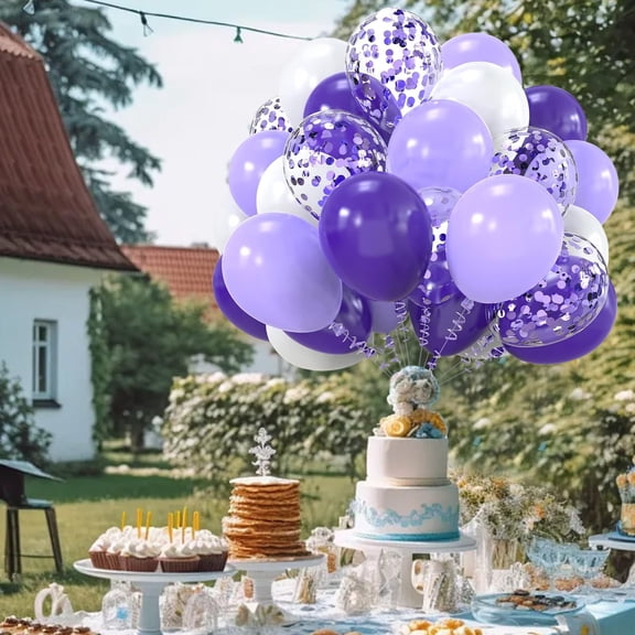 30pcs Multi-color Balloons Set, Latex Balloons for Holiday Party, Birthday Wedding Decoration, Helium Fillable Assorted Colors Kid Safe