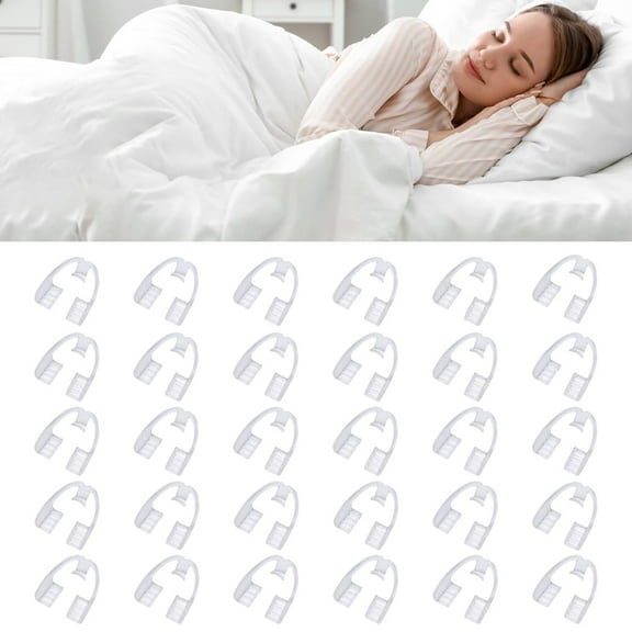 30pcs Night Teeth Guards Sleeping Dental Pads Oral Protection Bite Braces Mouth Dental Guard, Anti-Grinding Braces Night Guards for Teeth Grinding